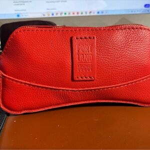 Portland Leather Goods Poppy Red Artisan Pouch